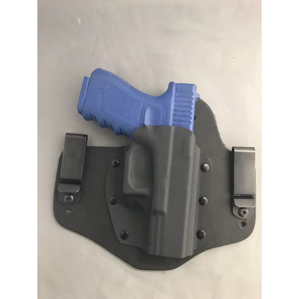 Queen City Holsters Glock 19/23 Leather/Kydex Super Tuck IWB RH Black NEW